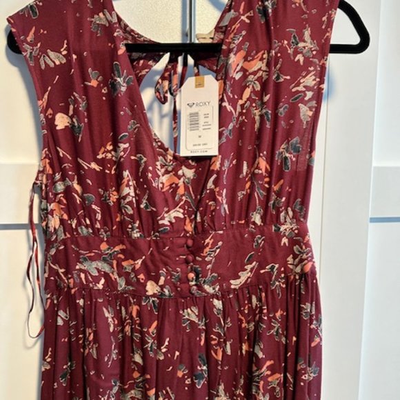 Brand New Roxy Maroon Short Dress - Picture 4 of 5